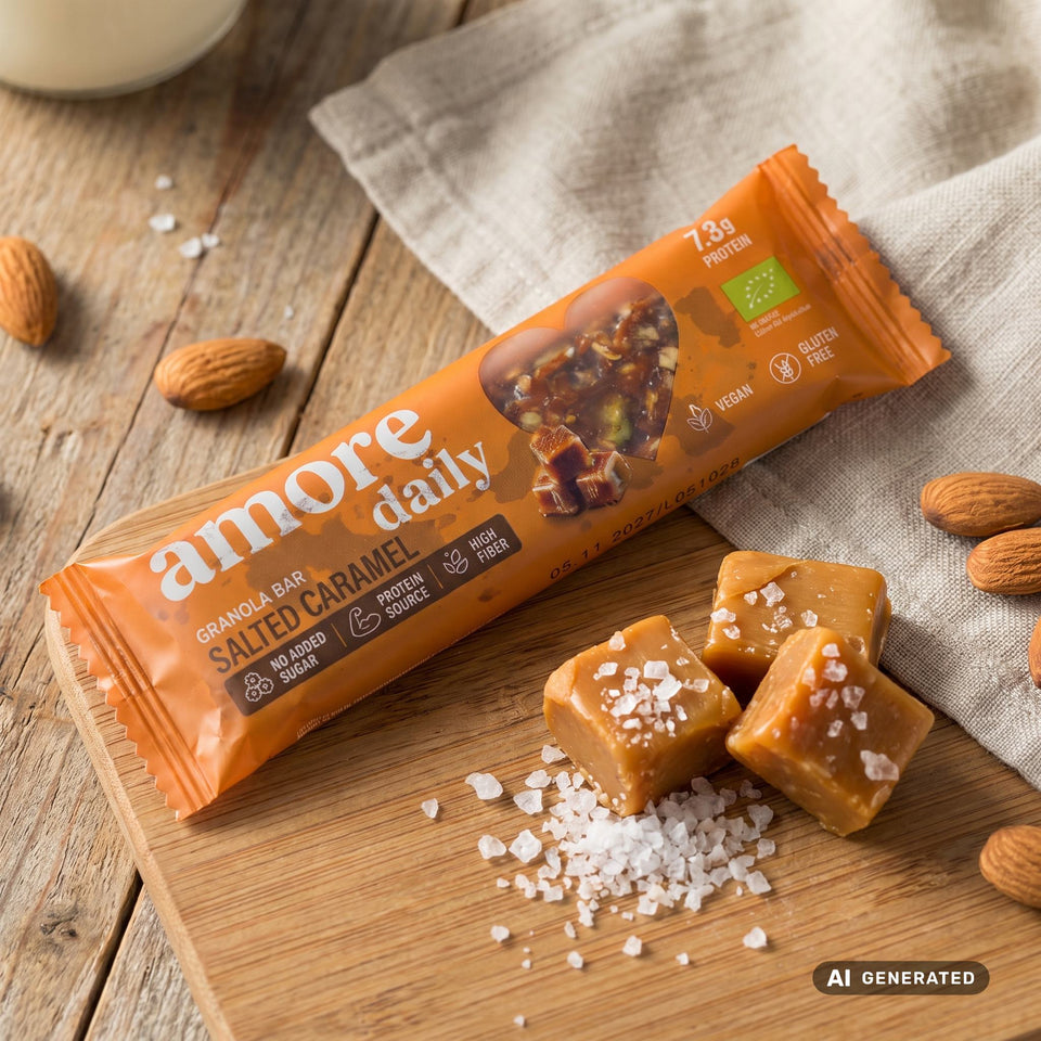 Lower-Carb* Granola Bar | Salted Caramel
