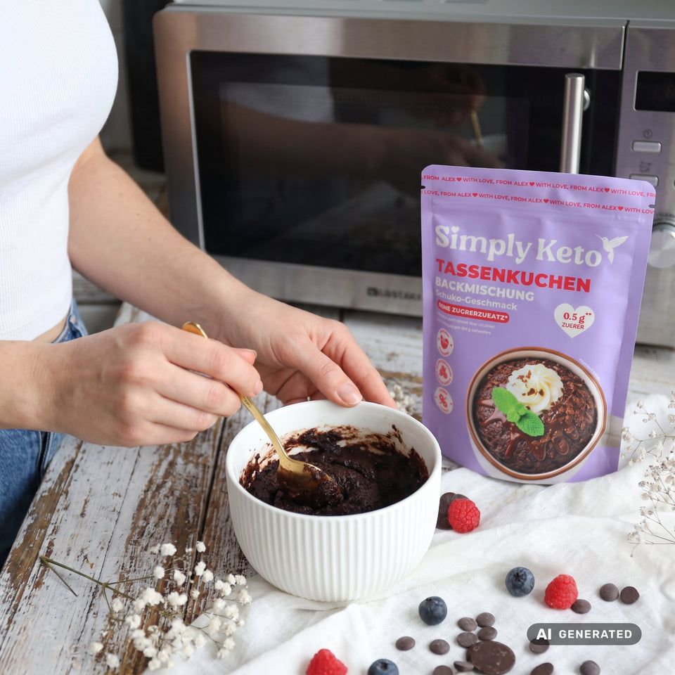 Keto Tassenkuchen Backmischung - Schoko
