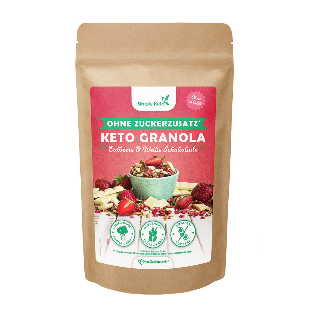 Erdbeere & Weiß Schokolade-Granola 500 g