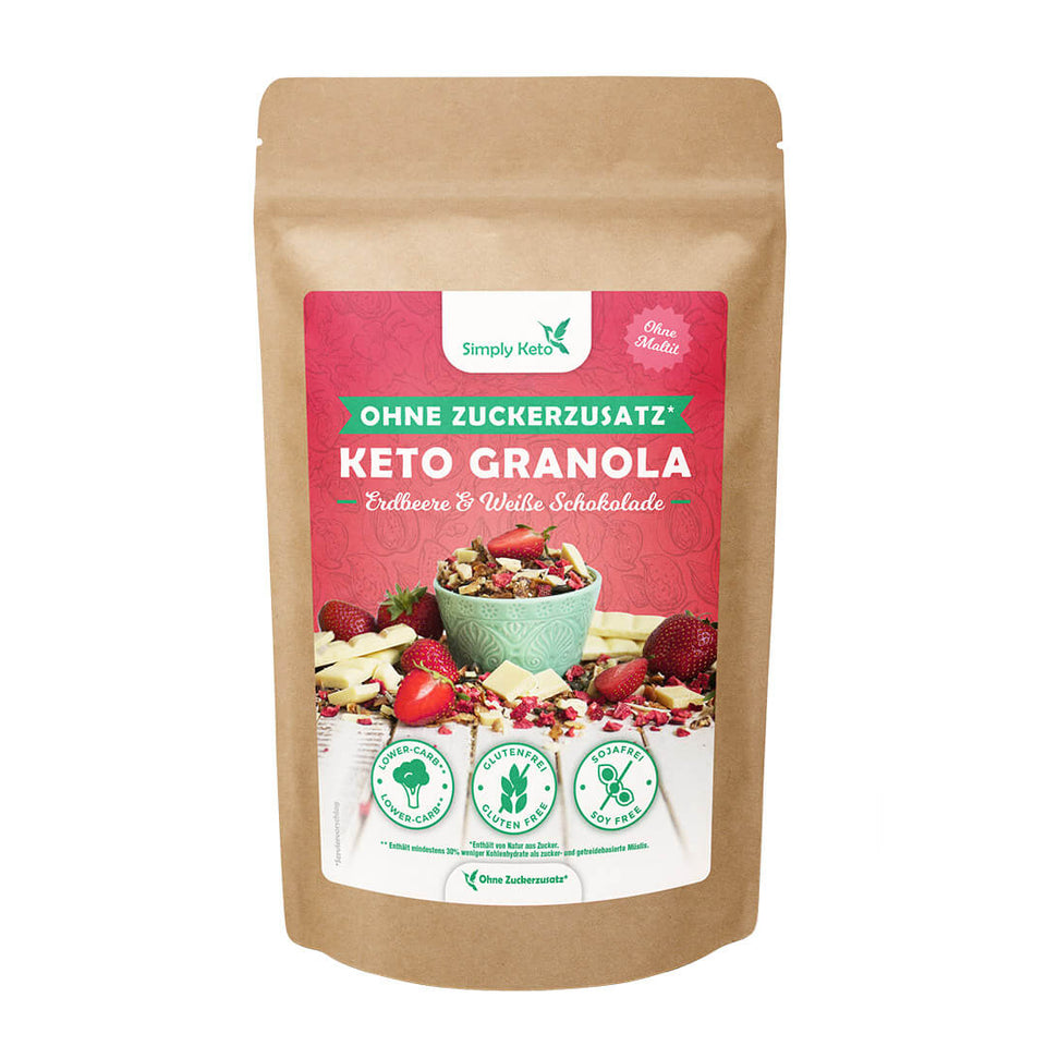 Erdbeere & Weiße Schokolade-Granola 250 g