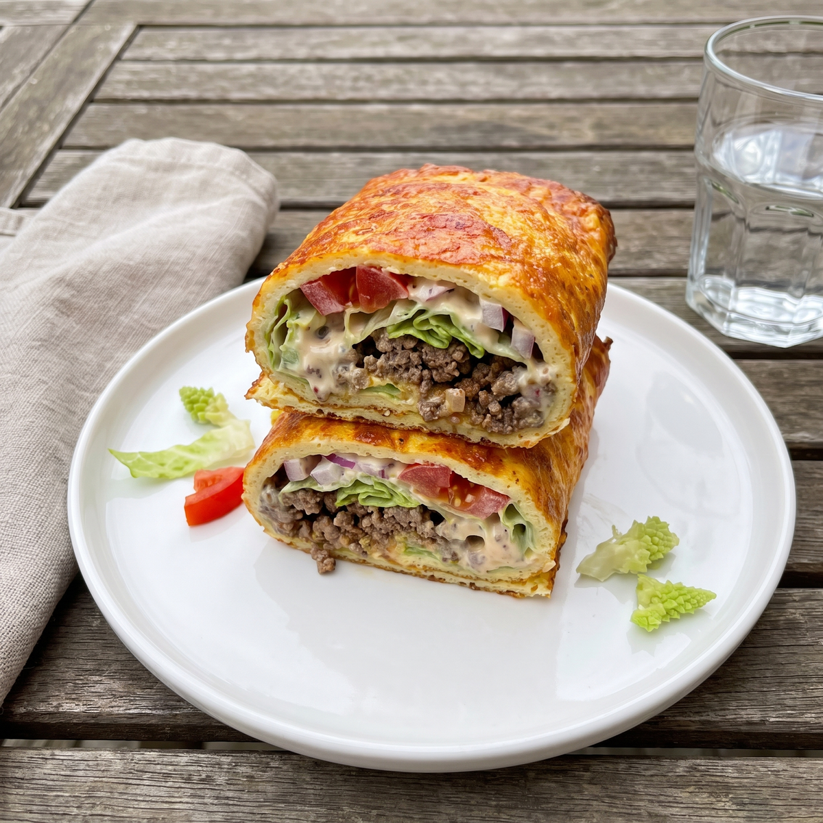 Keto Big Mac Rolle