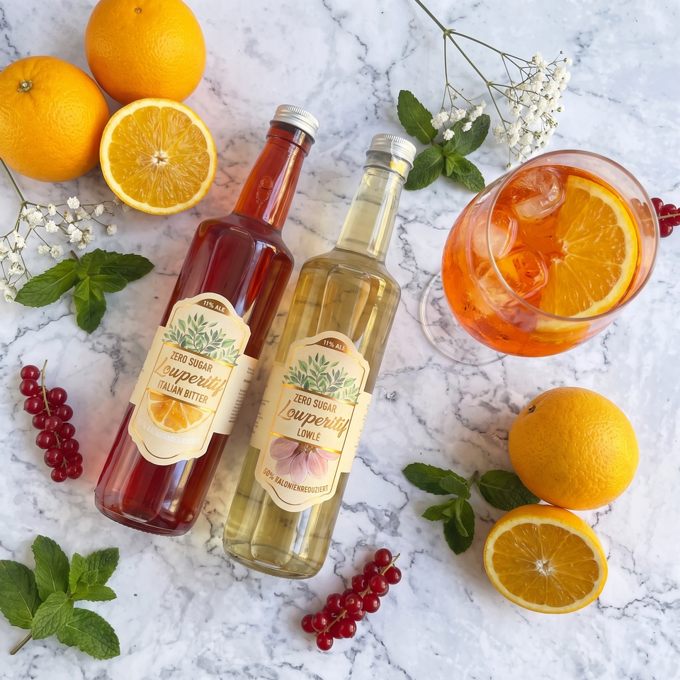 Lowperitif italian Bitter | Alkoholhaltiger Aperitif ohne Zucker
