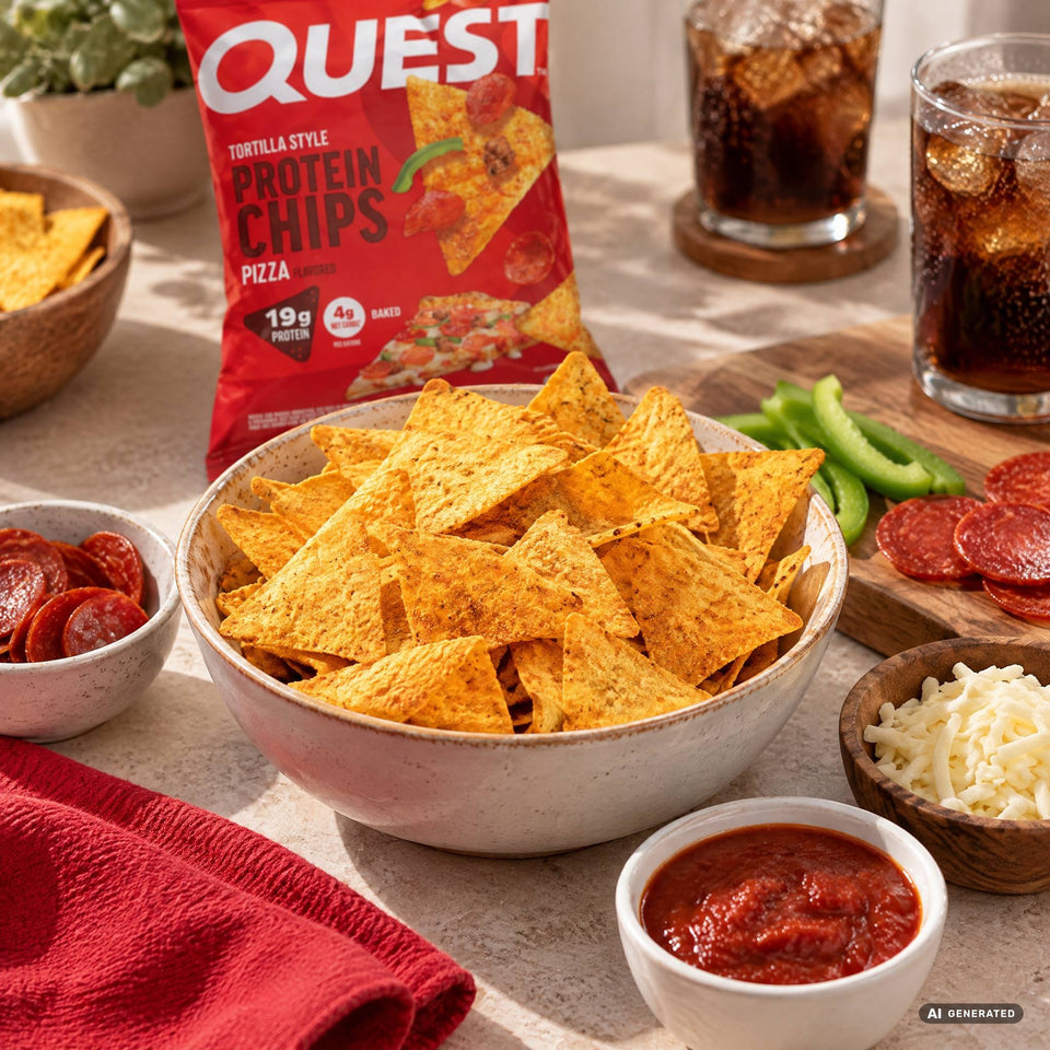 Pizza Protein Chips Tortilla Style  | 8er Maxipack