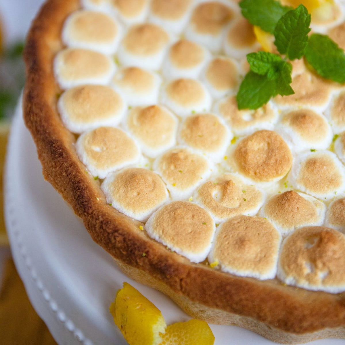 Low-Carb & Keto Zitronen-Baiser-Tarte
