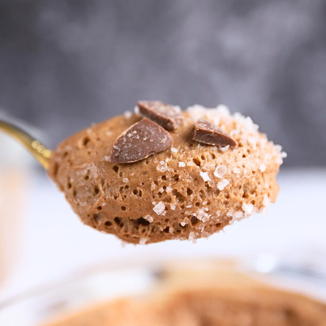 Low-Carb Salz-Karamell-Schoko-Mousse
