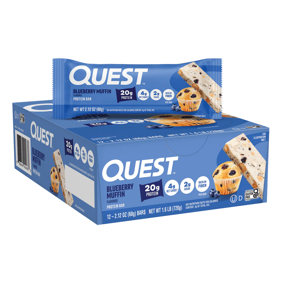 Blueberry Muffin Proteinriegel | Maxipack mit 12 Stück