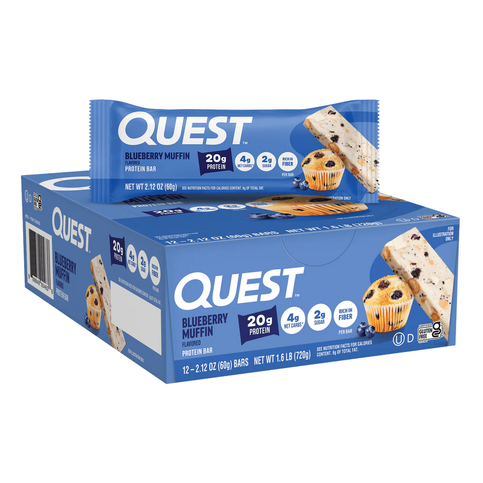 Blueberry Muffin Proteinriegel | Maxipack mit 12 Stück