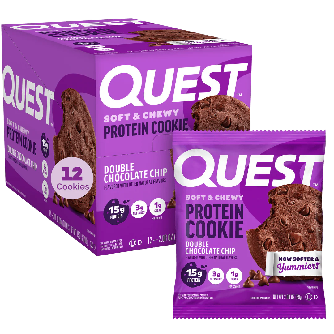 Double Chocolate Chip Protein Cookie | Maxipack mit 12 Stück