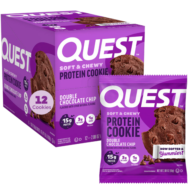Double Chocolate Chip Protein Cookie | Maxipack mit 12 Stück