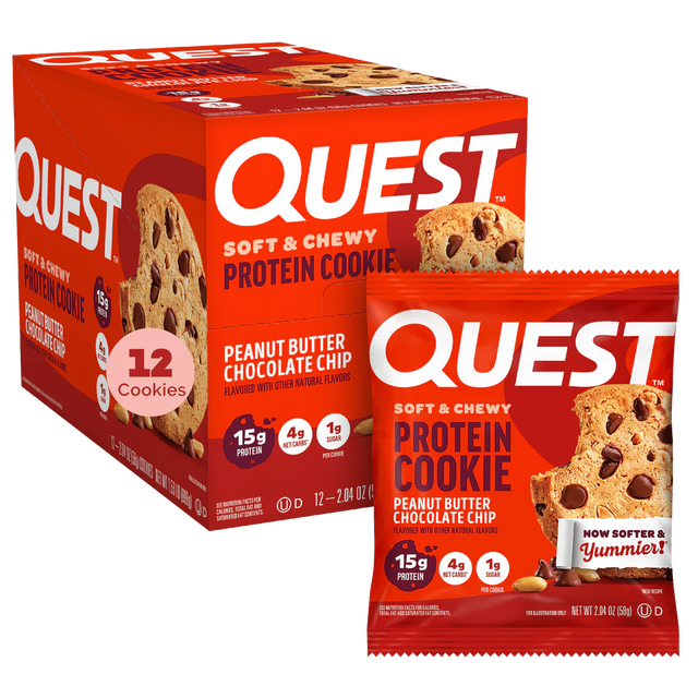 Peanut Butter Chocolate Chip Protein Cookie | Maxipack mit 12 Stück