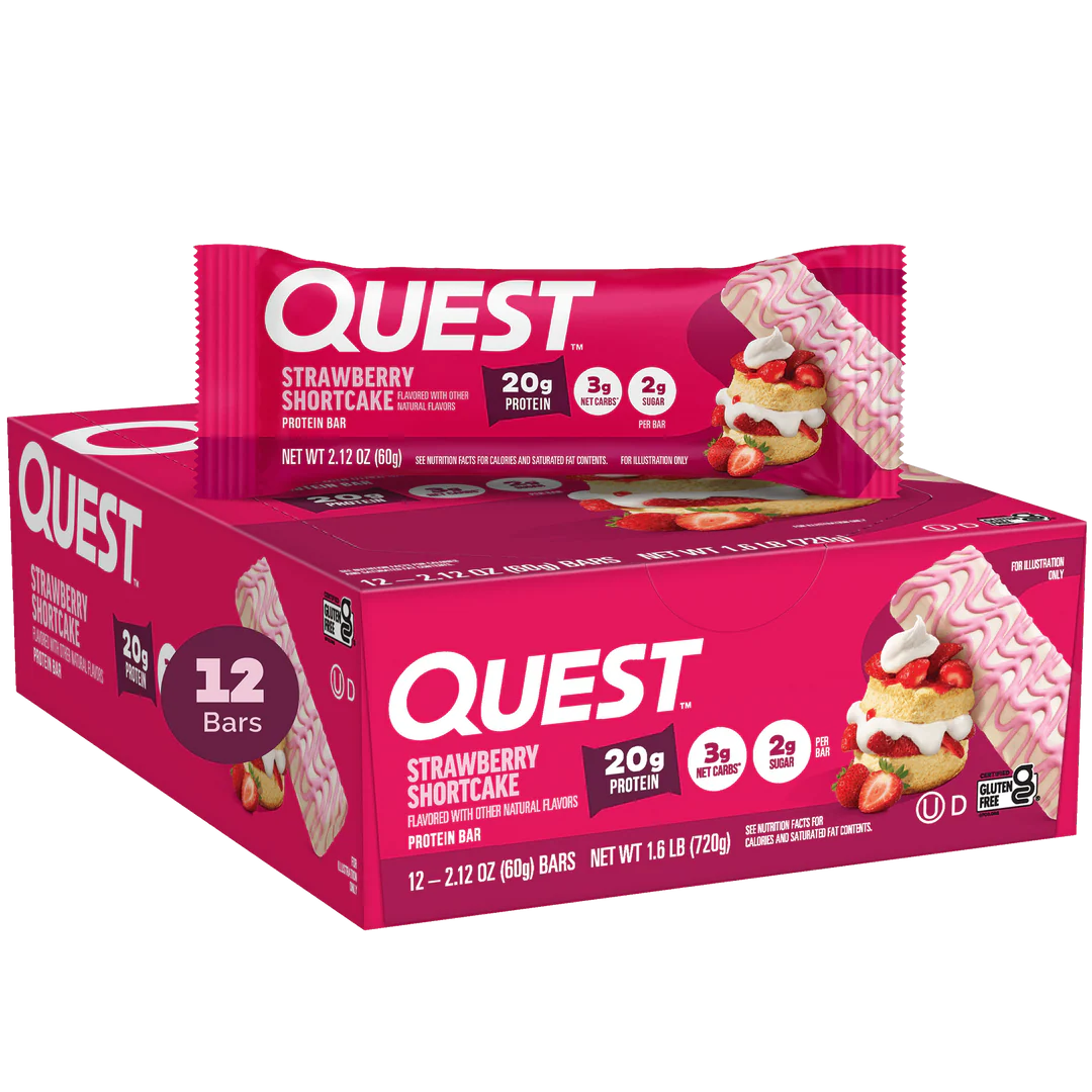 Strawberry Shortcake Proteinriegel | Maxipack mit 12 Stück
