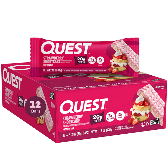 Strawberry Shortcake Proteinriegel | Maxipack mit 12 Stück