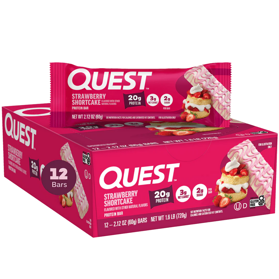 Strawberry Shortcake Proteinriegel | Maxipack mit 12 Stück