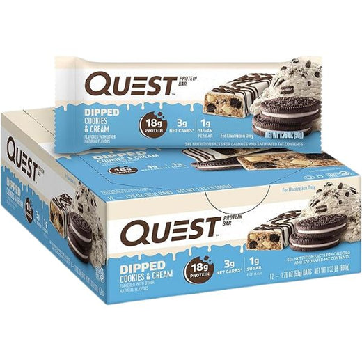 Überzogener Cookies & Cream Proteinriegel | Maxipack mit 12 Stück