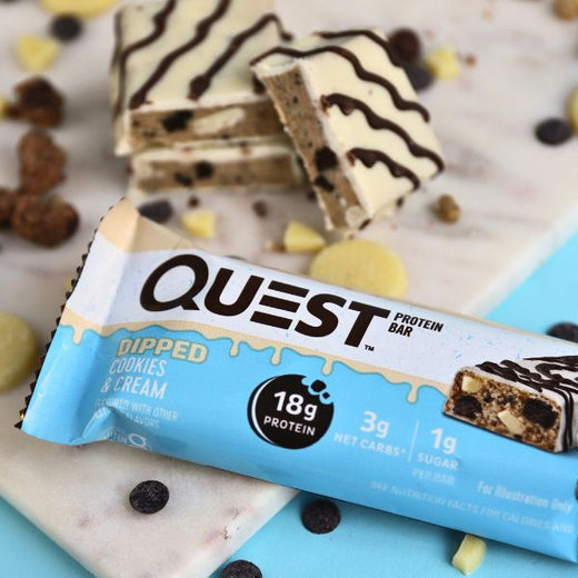 Überzogener Cookies & Cream Proteinriegel | Maxipack mit 12 Stück