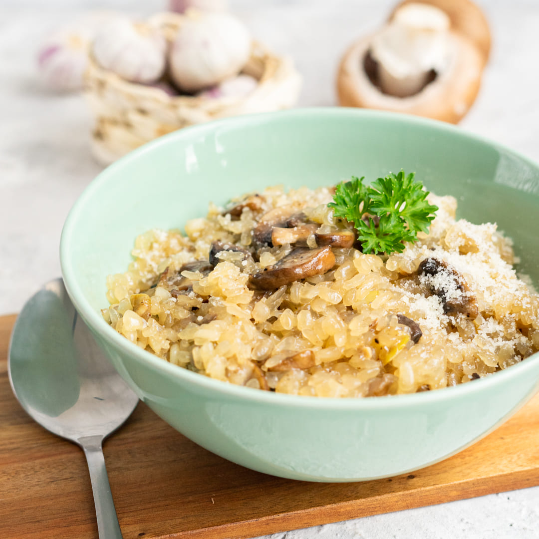 Low-Carb & Keto Pilzrisotto