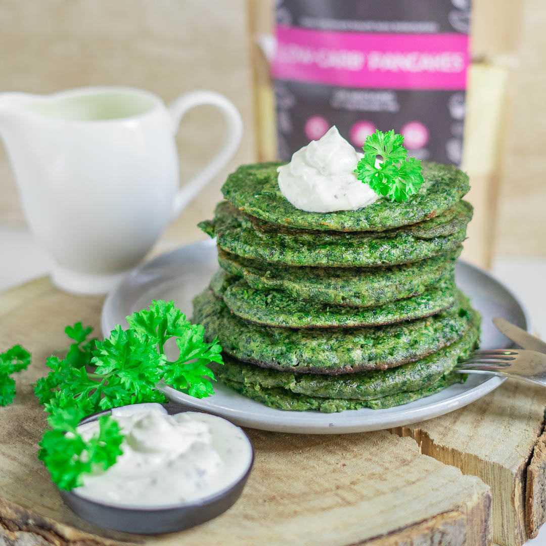 Keto Spinat-Pancakes