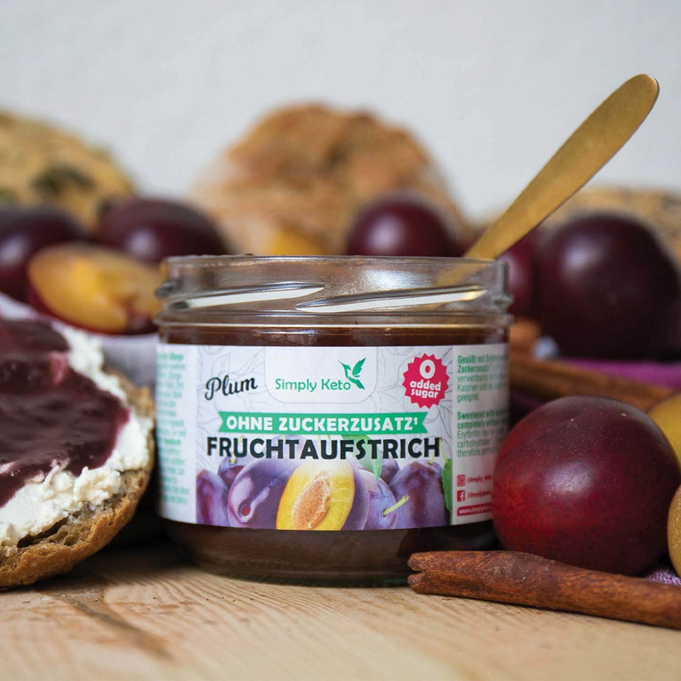 Pflaumen Fruchtaufstrich mit Erythrit 230 g