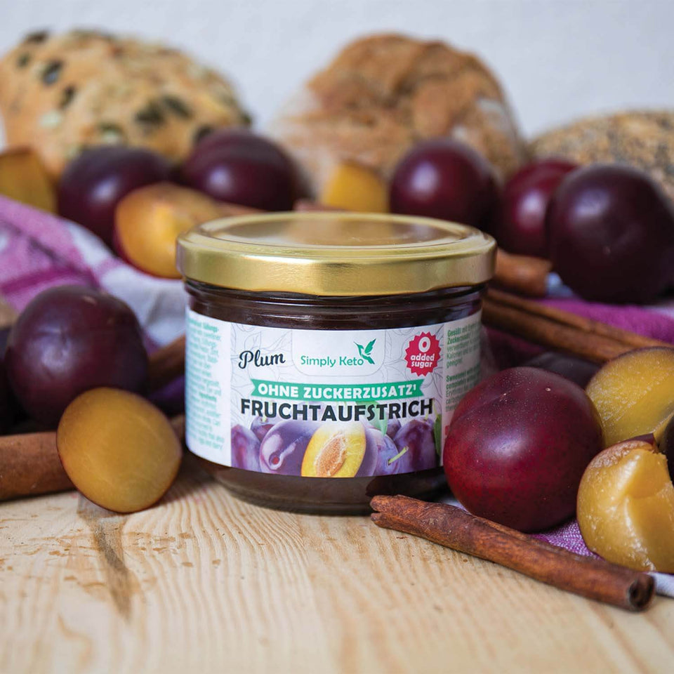 Pflaumen Fruchtaufstrich mit Erythrit 230 g